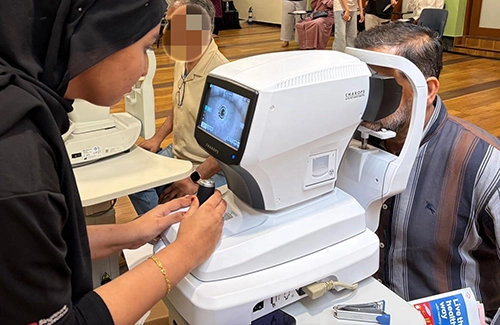 SP Optometry student volunteers at Health Fest 2026